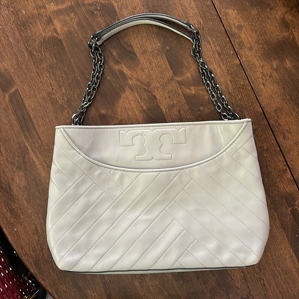 Tory Burch Alexa Quilted Slouchy Leather Tote.  Great bag for Fall